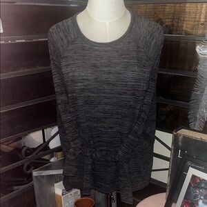 rag & bone Charcoal Gray Scoop Neck Pullover